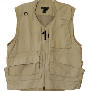 Royal Robbins Mens Field Guide Hiking Fishing Vest Size XL in Khaki‎